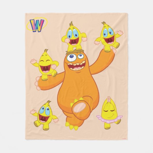 ZingozおよびZangozのおもしろい フリースブランケット (正面)