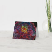 Zinnia Abstract Flower Art Note カード (正面)