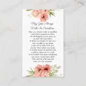 Zinnia Memorial Photo Funeral Prayer Card 名刺 (裏面)