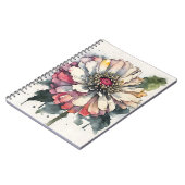 Zinnia - Watercolor flowers ノートブック (左側)