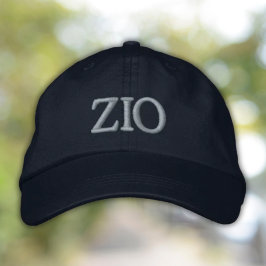 Zio Embroidered Cap - Gift for Italian Uncle 刺繍入りキャップ