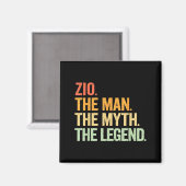 Zio Man Myth Legend Retro Artwork マグネット (正面/裏面)