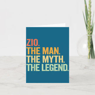 Zio Man Myth Legend Retro Illustration カード