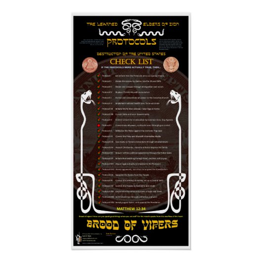 Zionのプロトコル ポスター (正面)