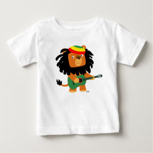 ZionのベビーのTシャツのかわいい漫画のライオン ベビーTシャツ