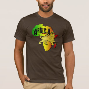 Zionのライオンのレゲエのアフリカのライオン Tシャツ
