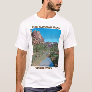 Zionの国民の公園ヴァージンの川 Tシャツ