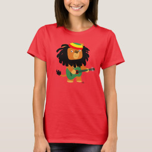 Zionの女性のTシャツのかわいい漫画のライオン Tシャツ