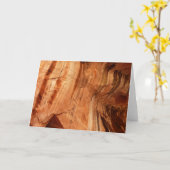 ZionストライプののDouble Arch Alcove Iのロック カード (黄色い花)