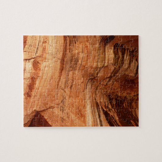 ZionストライプののDouble Arch Alcove Iのロック ジグソーパズル (横)