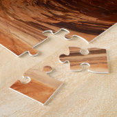 ZionストライプののDouble Arch Alcove Iのロック ジグソーパズル (側面)