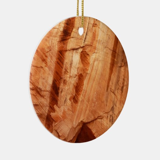 ZionストライプののDouble Arch Alcove Iのロック セラミックオーナメント (右)