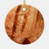 ZionストライプののDouble Arch Alcove Iのロック セラミックオーナメント (正面)