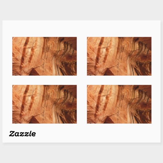 ZionストライプののDouble Arch Alcove Iのロック 長方形シール (シート)