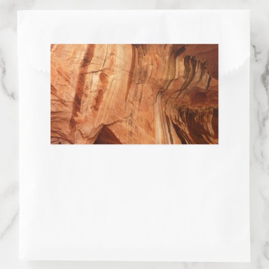 ZionストライプののDouble Arch Alcove Iのロック 長方形シール (バッグ)