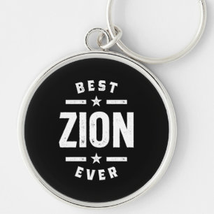 Zion名パーソナライズされた前誕生日 キーホルダー