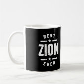 Zion名パーソナライズされた前誕生日 コーヒーマグカップ (左)