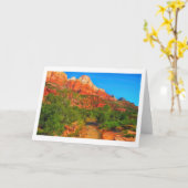 ZION国立公園グリーティングカード カード (黄色い花)