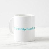 Zion都市ロゴのZのコーヒーカップ コーヒーマグカップ (正面左)