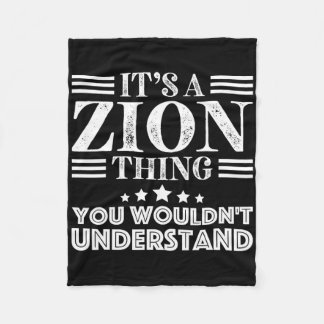 Zion お名前 名前入り 誕生日 父の日 メンズ  フリースブランケット