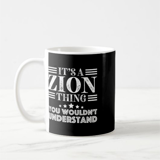 Zion お名前 誕生日 男性 プレゼント 父の日 コーヒーマグカップ (左)