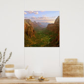 zion angels landing utah poster FROM 8.99 ポスター (キッチン)