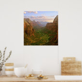 zion angels landing utah poster FROM 8.99 ポスター (キッチン)