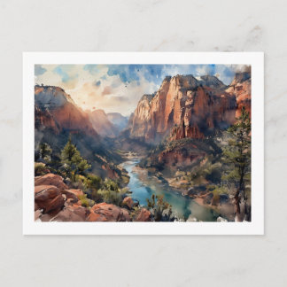 Zion Canyon at Sunrise,  ポストカード