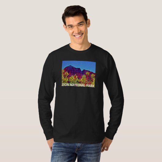 Zion Canyon National Park Utah Tシャツ (正面フル)