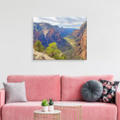 Zion Canyon | Utah キャンバスプリント (インサイチュ (リビング))