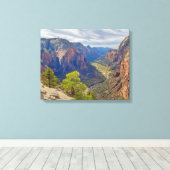Zion Canyon | Utah キャンバスプリント (インサイチュ (ウッドフロア))