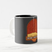 Zion Narrowsのコピー下から大きな春へ – Ut ツートーンマグカップ (正面左)