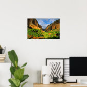 Zion NationalのZion CanyonにあるKolob Canyon ポスター (ホームオフィス)