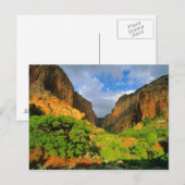 Zion NationalのZion CanyonにあるKolob Canyon ポストカード (正面/裏面)