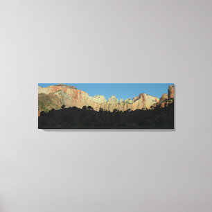 Zion National Parkの朝赤岩 キャンバスプリント
