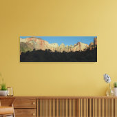 Zion National Parkの朝赤岩 キャンバスプリント (インサイチュ (リビング))
