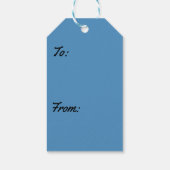 Zion National Parkの朝赤岩 ギフトタグ (裏面)