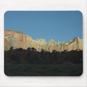 Zion National Parkの朝赤岩 マウスパッド