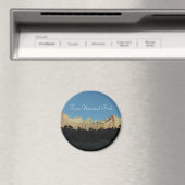 Zion National Parkの朝赤岩 マグネット (インサイチュ (食洗機))