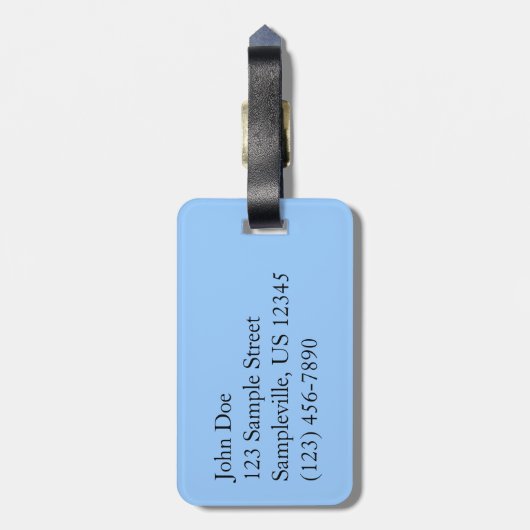 Zion National Parkの朝赤岩 ラゲッジタグ (裏面縦)