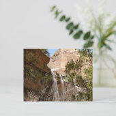 Zion National Park の エメラルド・プール滝 I ポストカード (スタンド正面)