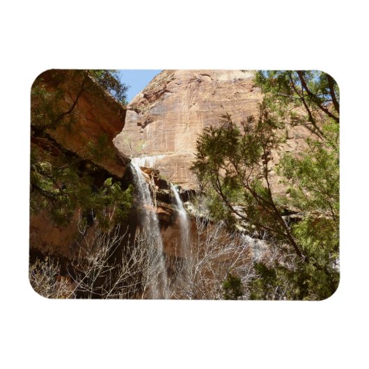 Zion National Park の エメラルド・プール滝 I マグネット (横)