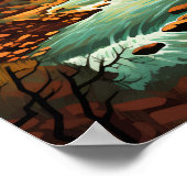Zion National Park イラスト レトロ ポスター (角)