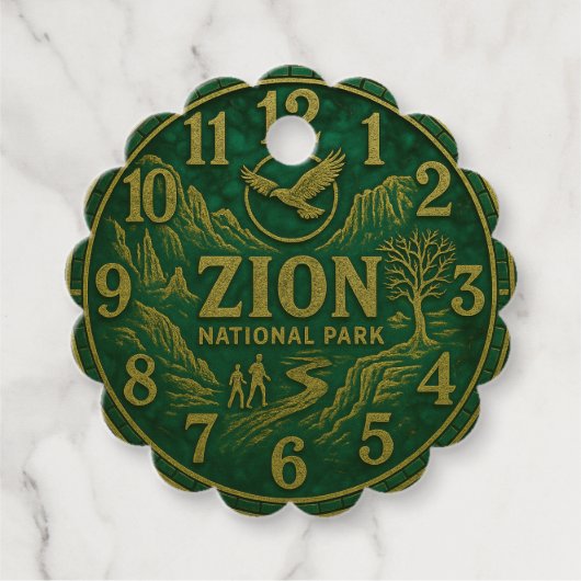 Zion National Park Canyon Hiking and Eagle Art フェイバータグ (正面)