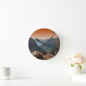 Zion National Park Mountains Landscape ラウンド壁時計 (ホーム)