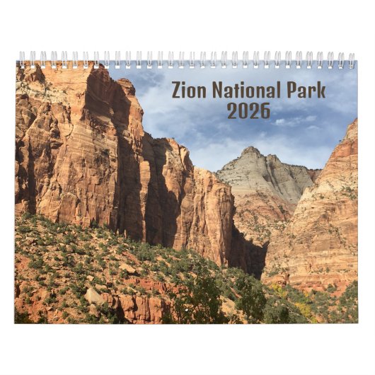 Zion National Park Photographic 2026 Calendar カレンダー (カバー)