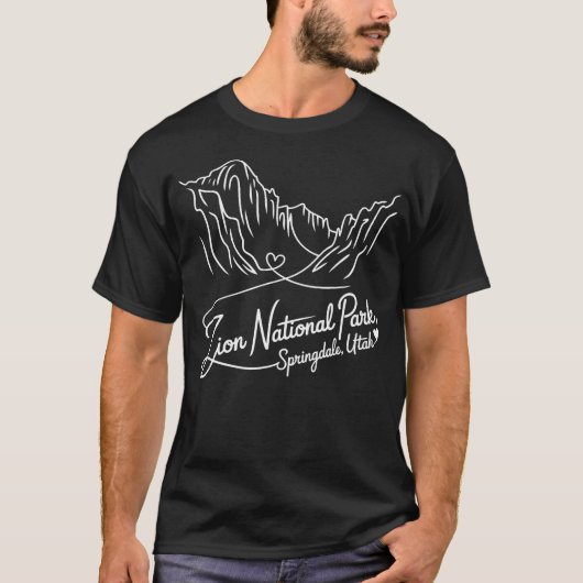Zion National Park Springdale Utah シグネチャー Tシャツ (正面)