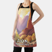 Zion National Park | Travel Watercolor エプロン (インサイチュ)