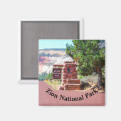 Zion National Park USA マグネット (正面/裏面)