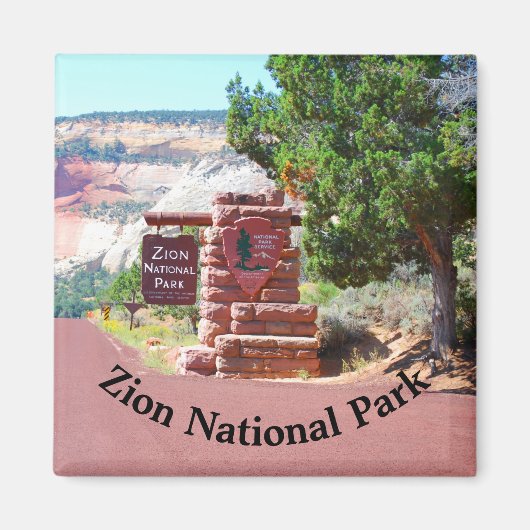 Zion National Park USA マグネット (正面)
